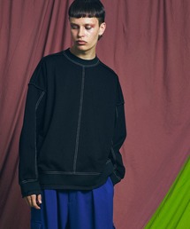 《ユニセックスアイテム》ステッチワークプライムオーバースウェットプルオーバー 【MAISON SPECIAL/メゾンスペシャル】