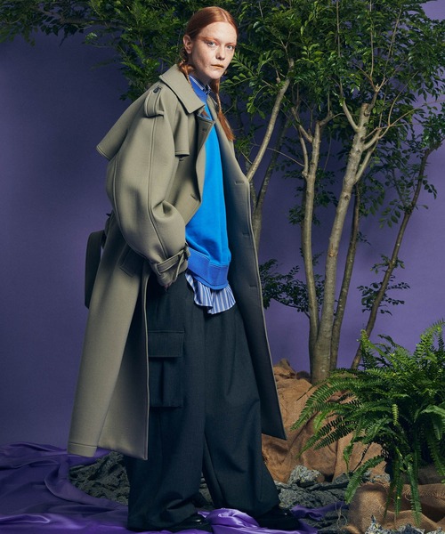 MAISON SPECIAL（メゾンスペシャル）の「《ユニセックスアイテム》ステッチワークプライムオーバースウェットプルオーバー 【MAISON SPECIAL/メゾンスペシャル】（スウェット・メンズ・ブラック/オレンジ/ブルー/グリーン/アイボリー・1/2）」の18枚目の写真