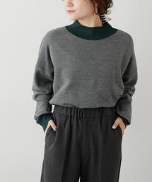 PUAL CE CIN | 【Du noir】ジャガードハイネックニットプルオーバー(ニット/セーター)