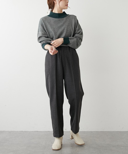 PUAL CE CIN(ピュアルセシン)の「【Du noir】ジャガードハイネックニットプルオーバー(ニット/セーター・レディース・ブラック/グリーン系その他・FREE)」の8枚目の写真