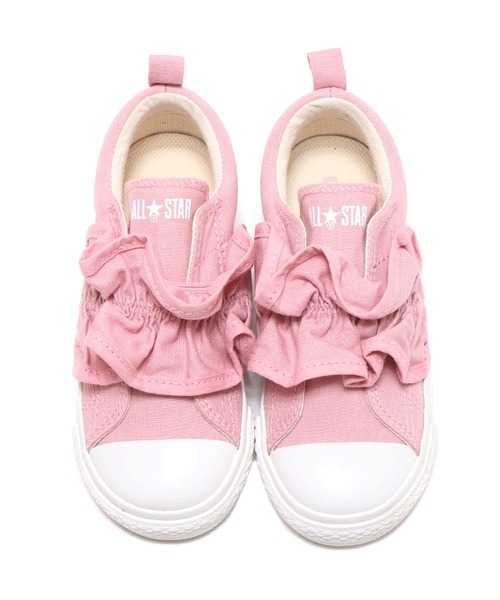 CONVERSE（コンバース）の「CONVERSE CHILD ALL STAR N FRILLGORESLIP OX / コンバース チャイルド オールスター N フリルゴアスリップ OX（スリッポン・キッズ・ピンク・16.0cm/17.0cm/18.0cm/19.0cm）」の5枚目の写真
