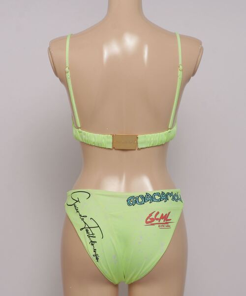 GUACAMOLE（ガカモレ）の「GUACAMOLE 4D recycled textured traiangle bikini（水着・レディース・レッド/イエロー/ライトグレー/ホワイト・MEDIUM）」の8枚目の写真