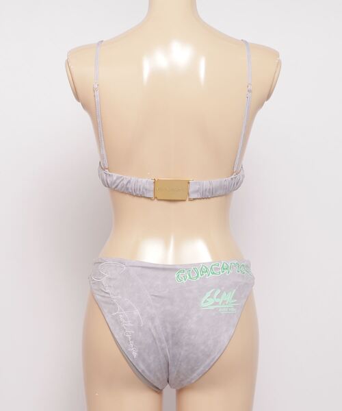 GUACAMOLE（ガカモレ）の「GUACAMOLE 4D recycled textured traiangle bikini（水着・レディース・レッド/イエロー/ライトグレー/ホワイト・MEDIUM）」の9枚目の写真