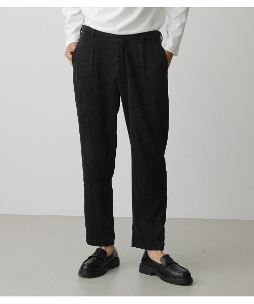 AZUL by moussy(アズールバイマウジー)の「CORDUROY TAPERED PANTS/コーデュロイテーパードパンツ(その他パンツ・メンズ・ブラック/ベージュ/グレー系その他・MEDIUM/LARGE)」の2枚目の写真