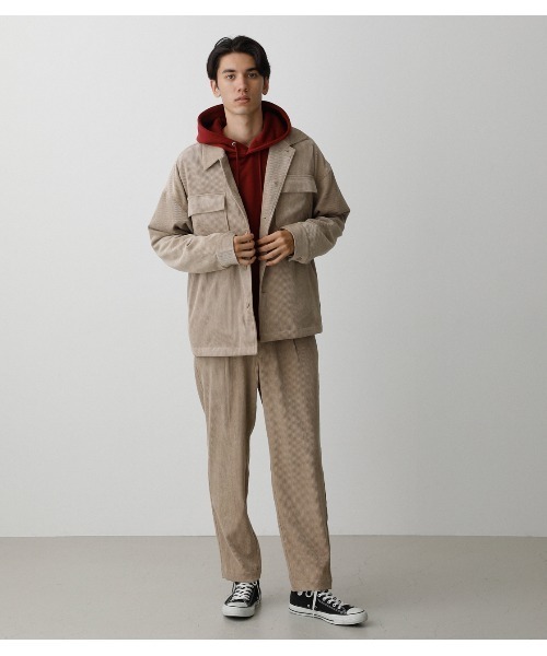 AZUL by moussy(アズールバイマウジー)の「CORDUROY TAPERED PANTS/コーデュロイテーパードパンツ(その他パンツ・メンズ・ブラック/ベージュ/グレー系その他・MEDIUM/LARGE)」の13枚目の写真