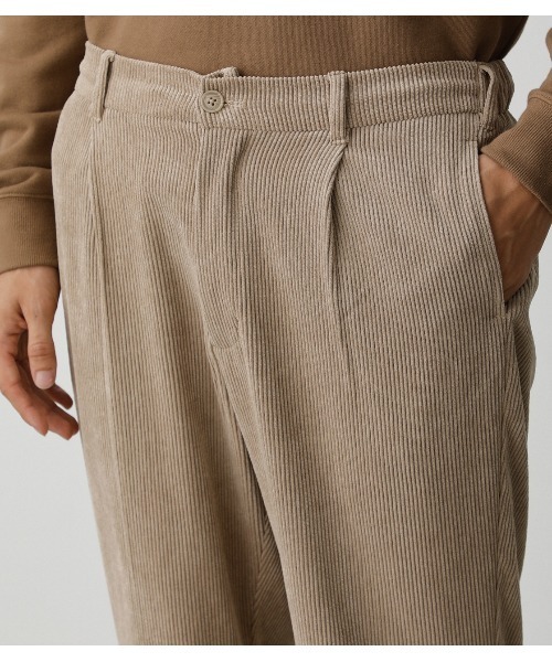 AZUL by moussy(アズールバイマウジー)の「CORDUROY TAPERED PANTS/コーデュロイテーパードパンツ(その他パンツ・メンズ・ブラック/ベージュ/グレー系その他・MEDIUM/LARGE)」の8枚目の写真