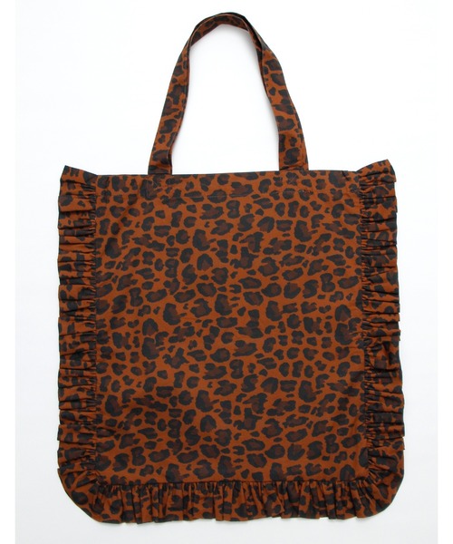 Little sunny bite(リトルサニーバイト)の「/Little Sunny Bite/LSB Logo frill tote bag(トートバッグ・レディース・マルチ/レオパード・FREE)」の3枚目の写真