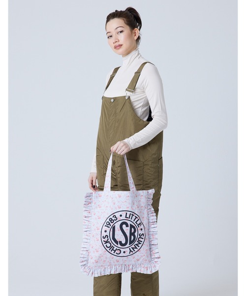 Little sunny bite(リトルサニーバイト)の「/Little Sunny Bite/LSB Logo frill tote bag(トートバッグ・レディース・マルチ/レオパード・FREE)」の16枚目の写真