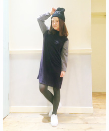 Kastane | 【Kastane】ハイネックシャツ袖ワンピース(ワンピース)