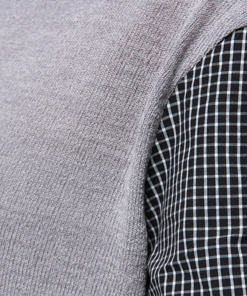 Kastane（カスタネ）の「【Kastane】ハイネックシャツ袖ワンピース（ワンピース・レディース・ネイビー/レッド系その他/グレー/グリーン系その他・FREE）」の5枚目の写真