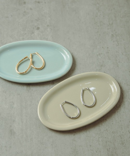 COLOR TOKYO ACCESSORIES(カラートウキョウアクセサリー)の「オーパルフープピアス(ピアス(両耳用)・レディース・シルバー/ゴールド・FREE)」の3枚目の写真