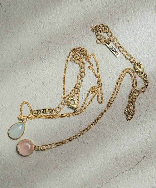 IEDIT（イディット）の「ＩＥＤＩＴ　Ｍａｄｅ　ｉｎ　Ｉｎｄｉａ　オリジナルカットの天然石ネックレス（ネックレス・レディース・ピンク/ブルー/ブラウン系その他・ONE SIZE）」の7枚目の写真