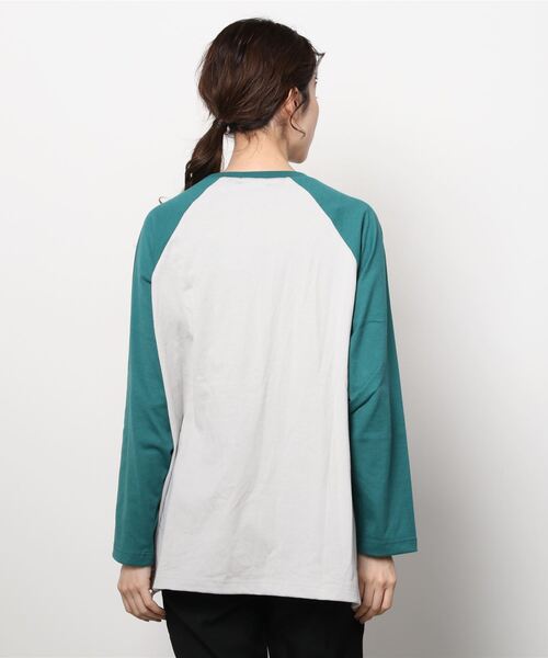 AVIREX（アヴィレックス）の「【直営店限定】AVIREX USA75 RAGLAN L/S T-SHIRT/ ラグラン長袖ティーシャツ（Tシャツ/カットソー・レディース・ブラック/グリーン/その他5・FREE）」の5枚目の写真