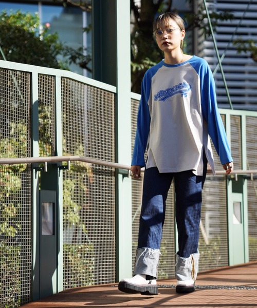AVIREX（アヴィレックス）の「【直営店限定】AVIREX USA75 RAGLAN L/S T-SHIRT/ ラグラン長袖ティーシャツ（Tシャツ/カットソー・レディース・ブラック/グリーン/その他5・FREE）」の16枚目の写真