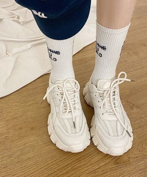 MANGROVE（マングローブ）の「ボリュームダッドスニーカー（スニーカー・レディース・ブラック/ホワイト・SMALL/LARGE/MEDIUM）」の6枚目の写真