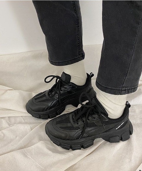 MANGROVE（マングローブ）の「ボリュームダッドスニーカー（スニーカー・レディース・ブラック/ホワイト・SMALL/LARGE/MEDIUM）」の9枚目の写真