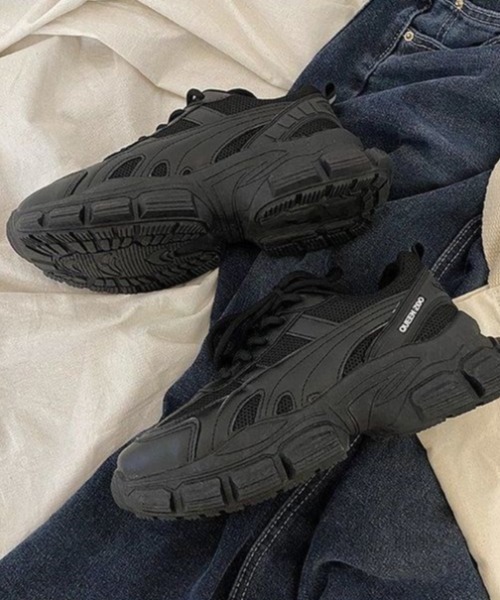 MANGROVE（マングローブ）の「ボリュームダッドスニーカー（スニーカー・レディース・ブラック/ホワイト・SMALL/LARGE/MEDIUM）」の12枚目の写真