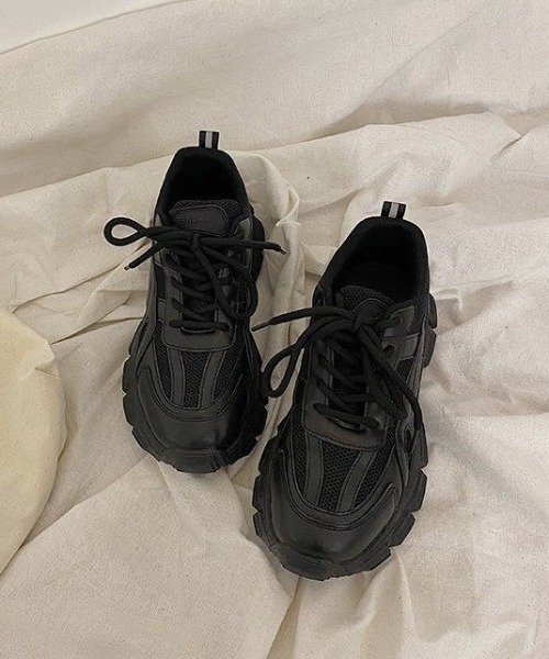 MANGROVE（マングローブ）の「ボリュームダッドスニーカー（スニーカー・レディース・ブラック/ホワイト・SMALL/LARGE/MEDIUM）」の17枚目の写真