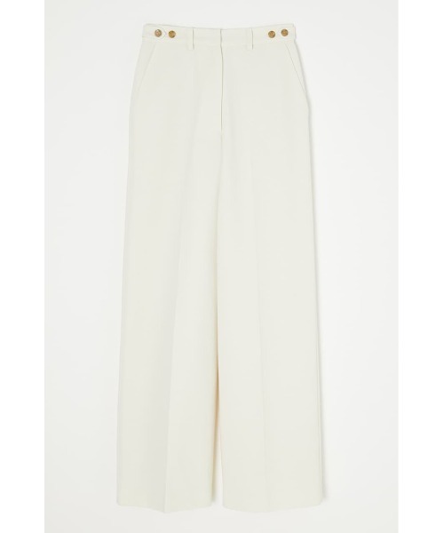 MOUSSY（マウジー）の「NO TUCK WIDE SLACKS（スラックス・レディース・ベージュ系その他/ターコイズブルー/アイボリー・2/1）」の2枚目の写真