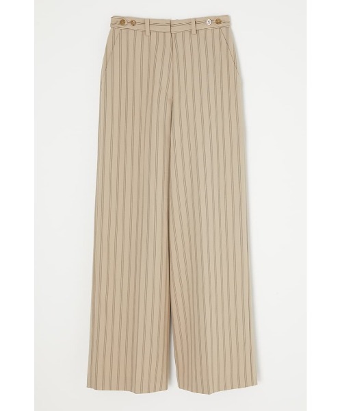 MOUSSY（マウジー）の「NO TUCK WIDE SLACKS（スラックス・レディース・ベージュ系その他/ターコイズブルー/アイボリー・2/1）」の12枚目の写真