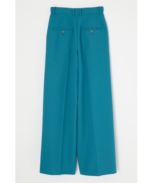 MOUSSY（マウジー）の「NO TUCK WIDE SLACKS（スラックス・レディース・ベージュ系その他/ターコイズブルー/アイボリー・2/1）」の16枚目の写真