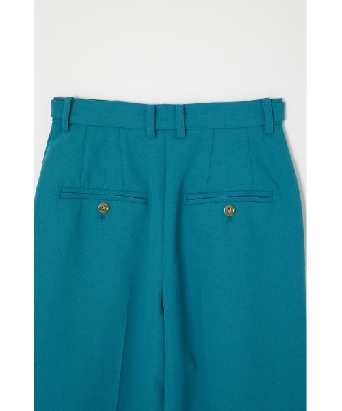 MOUSSY（マウジー）の「NO TUCK WIDE SLACKS（スラックス・レディース・ベージュ系その他/ターコイズブルー/アイボリー・2/1）」の5枚目の写真