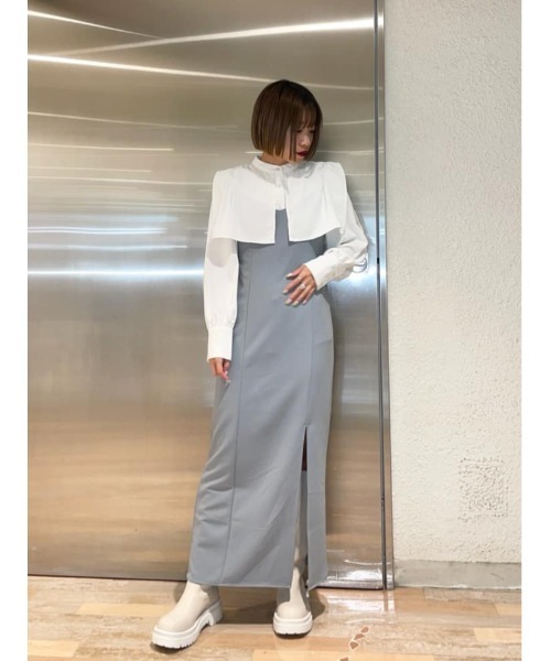 jouetie(ジュエティ)の「ケープブラウス(シャツ/ブラウス・レディース・オフホワイト/ブラック/ブルー・MEDIUM)」の20枚目の写真