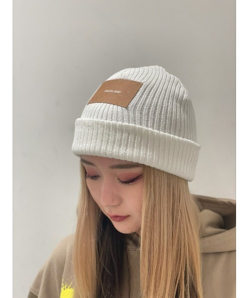 WHITELAND（ホワイトランド）の「WHITELAND/ホワイトランド/ニットキャップ（ニットキャップ/ビーニー・メンズ・ホワイト/ブラック/ネイビー/ブラウン/オフホワイト/インディゴブルー・FREE）」の3枚目の写真