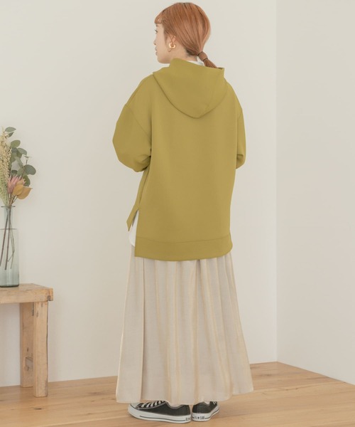 ITEMS URBANRESEARCH（アイテムズ アーバンリサーチ）の「ギャザーロングスカート（スカート・レディース・ベージュ/パープル/グリーン・FREE）」の4枚目の写真