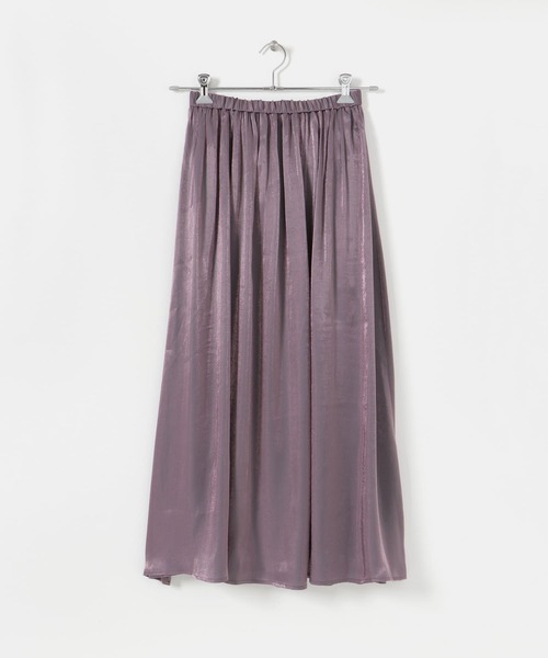 ITEMS URBANRESEARCH（アイテムズ アーバンリサーチ）の「ギャザーロングスカート（スカート・レディース・ベージュ/パープル/グリーン・FREE）」の20枚目の写真