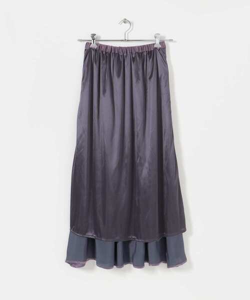 ITEMS URBANRESEARCH（アイテムズ アーバンリサーチ）の「ギャザーロングスカート（スカート・レディース・ベージュ/パープル/グリーン・FREE）」の21枚目の写真