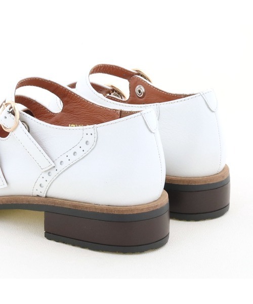 あしながおじさん(アシナガオジサン)の「ダブルストラップシューズ -2410109(パンプス・レディース・ブラック/ブラウン/オフホワイト・22.5cm/23.5cm/24.5cm/23.0cm/24.0cm)」の11枚目の写真