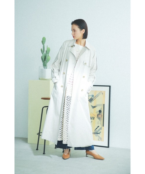 ROSE BUD（ローズバッド）の「トレンチコート（トレンチコート・レディース・グレー/ベージュ/ブルー・MEDIUM/SMALL）」の17枚目の写真