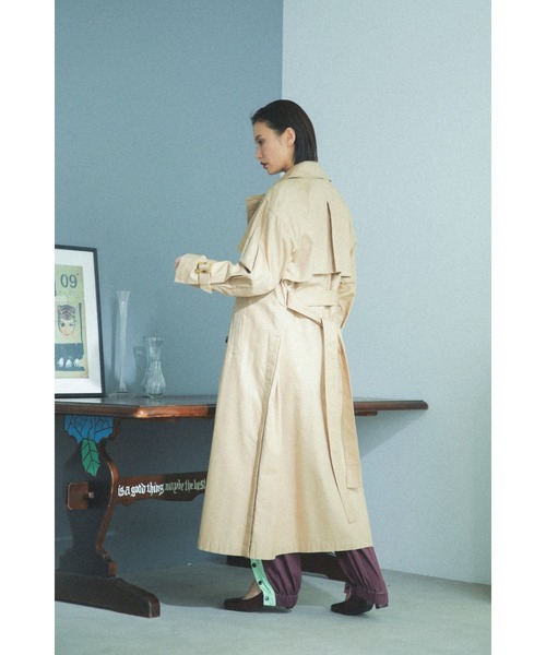 ROSE BUD（ローズバッド）の「トレンチコート（トレンチコート・レディース・グレー/ベージュ/ブルー・MEDIUM/SMALL）」の10枚目の写真