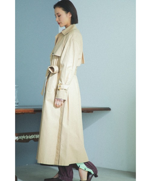 ROSE BUD（ローズバッド）の「トレンチコート（トレンチコート・レディース・グレー/ベージュ/ブルー・MEDIUM/SMALL）」の9枚目の写真