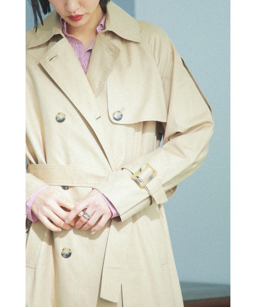 ROSE BUD（ローズバッド）の「トレンチコート（トレンチコート・レディース・グレー/ベージュ/ブルー・MEDIUM/SMALL）」の11枚目の写真