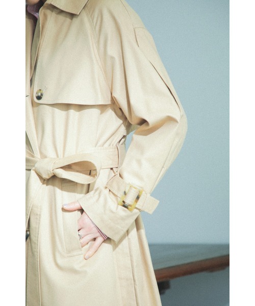 ROSE BUD（ローズバッド）の「トレンチコート（トレンチコート・レディース・グレー/ベージュ/ブルー・MEDIUM/SMALL）」の7枚目の写真