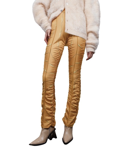 VIAVANDA（ヴィアヴァンダ）の「Hazy Flare Leggings（その他パンツ・レディース・グレー/ブラウン・FREE）」の3枚目の写真