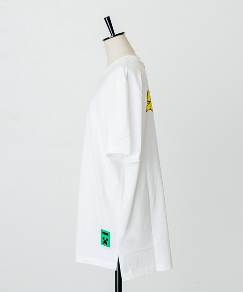 ear PAPILLONNER（イアパピヨネ）の「【PUMA×MINECRAFT(プーマ×マインクラフト)】グラフィックTシャツ（Tシャツ/カットソー・レディース・ホワイト/ブラック/グレー・MEDIUM）」の5枚目の写真