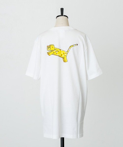 ear PAPILLONNER（イアパピヨネ）の「【PUMA×MINECRAFT(プーマ×マインクラフト)】グラフィックTシャツ（Tシャツ/カットソー・レディース・ホワイト/ブラック/グレー・MEDIUM）」の6枚目の写真