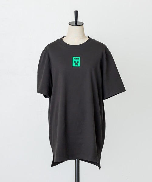 ear PAPILLONNER（イアパピヨネ）の「【PUMA×MINECRAFT(プーマ×マインクラフト)】グラフィックTシャツ（Tシャツ/カットソー・レディース・ホワイト/ブラック/グレー・MEDIUM）」の20枚目の写真