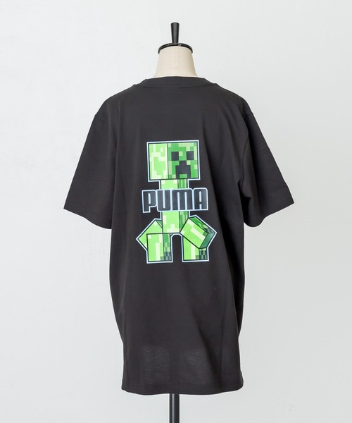 ear PAPILLONNER（イアパピヨネ）の「【PUMA×MINECRAFT(プーマ×マインクラフト)】グラフィックTシャツ（Tシャツ/カットソー・レディース・ホワイト/ブラック/グレー・MEDIUM）」の21枚目の写真