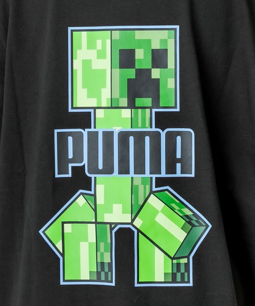 ear PAPILLONNER（イアパピヨネ）の「【PUMA×MINECRAFT(プーマ×マインクラフト)】グラフィックTシャツ（Tシャツ/カットソー・レディース・ホワイト/ブラック/グレー・MEDIUM）」の22枚目の写真