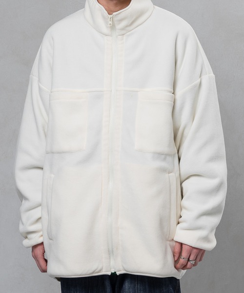 kutir（クティール）の「シンプルフリースジャケット（その他アウター・メンズ・ホワイト/ピンク/イエロー/グリーン・MEDIUM/LARGE）」の2枚目の写真