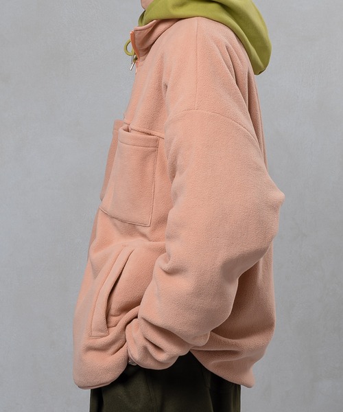 kutir（クティール）の「シンプルフリースジャケット（その他アウター・メンズ・ホワイト/ピンク/イエロー/グリーン・MEDIUM/LARGE）」の10枚目の写真