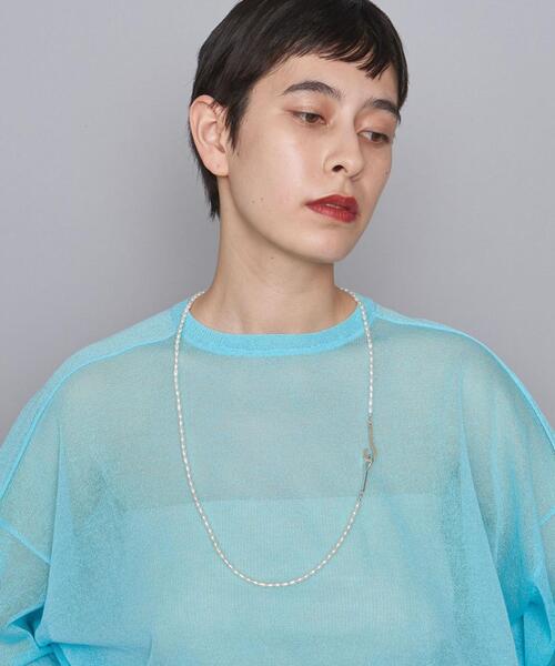 AFTER SHAVE CLUB（アフターシェイヴクラブ）の「別注＜AFTER SHAVE CLUB（アフターシェイブクラブ）＞MINI PL ネックレス（ネックレス・レディース・オフホワイト・FREE）」の4枚目の写真