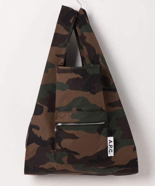 A.P.C.（アーペーセー）の「SHOPPING ULTRALIGHT MINIMAL  22P（エコバッグ/サブバッグ・メンズ・カーキ・ONESIZE）」の7枚目の写真