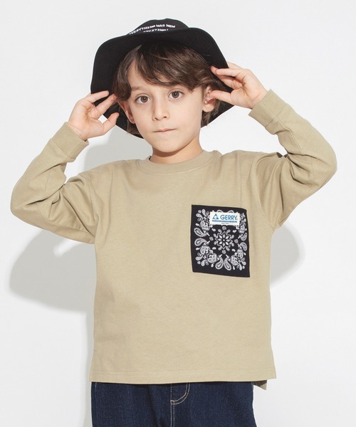 【GERRYコラボ】ポケットつき長袖Tシャツ