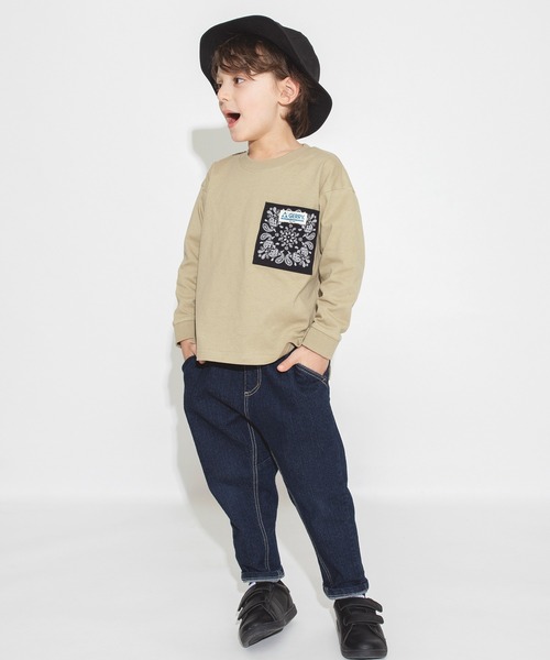 【GERRYコラボ】ポケットつき長袖Tシャツ