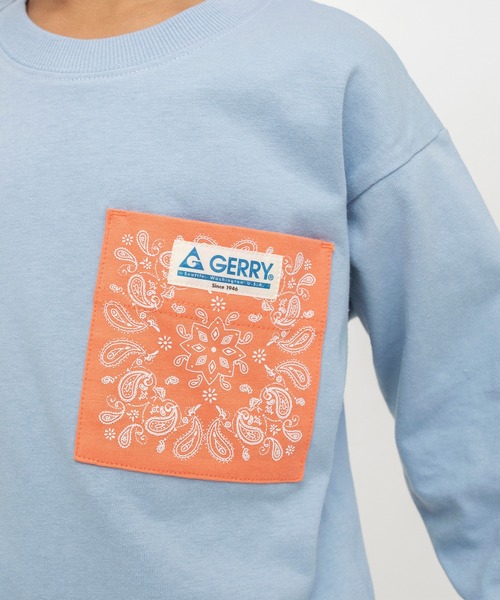 【GERRYコラボ】ポケットつき長袖Tシャツ